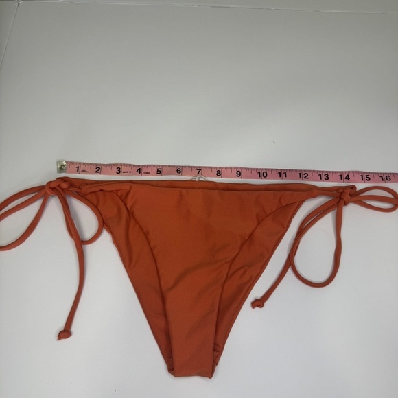 Volcom Rust Orange String Bikini Bottoms | Size Small | Sustainable Swimwear - Picture 6 of 6